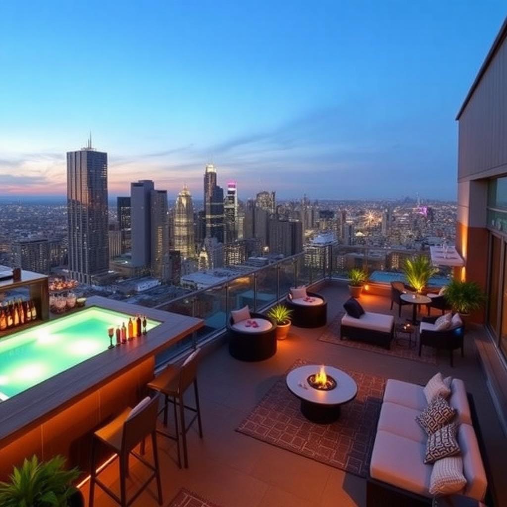 Rooftop lounge — Millenio